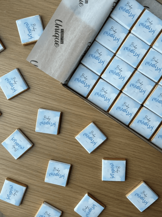 New baby boy Personalised Chocolate - Image 7